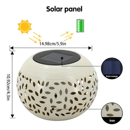 Stylish Solar Garden Lamp with Dots