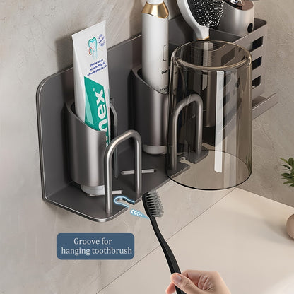 Wall Mount Electric Toothbrush Holder with Drip Tray