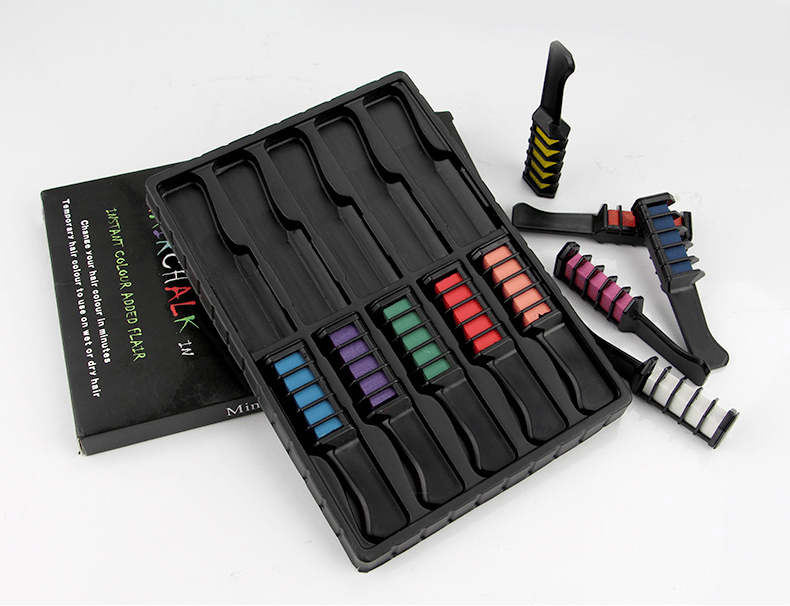 Colorful Hair Tint Comb Set 10 Pieces 💇