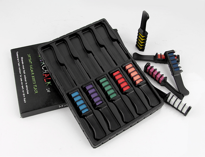 Colorful Hair Tint Comb Set 10 Pieces 💇