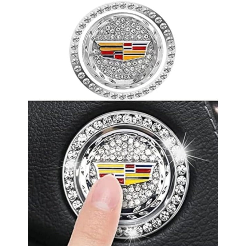 Luxury Crystal Car Starter Button Ring Cover