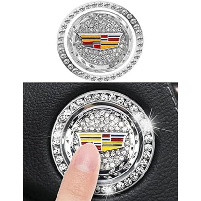 Luxury Crystal Car Starter Button Ring Cover
