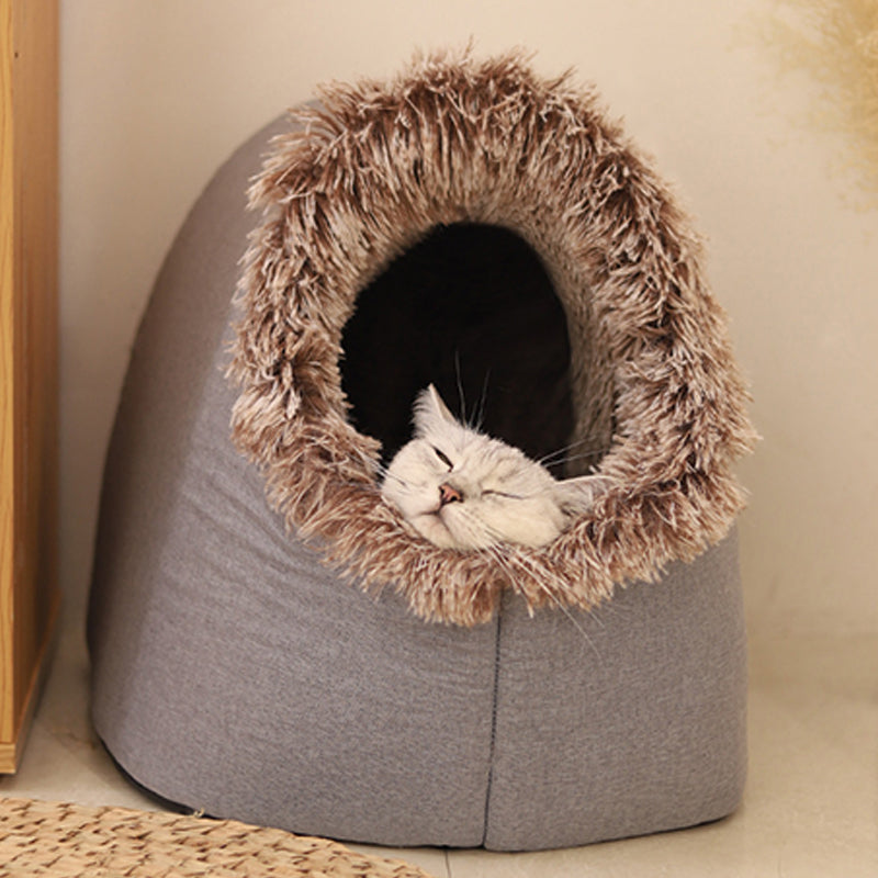 Fesara Plush Pet Hideaway Bed