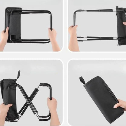 Collapsible Outdoor Camping Chair with Strong Metal Frame