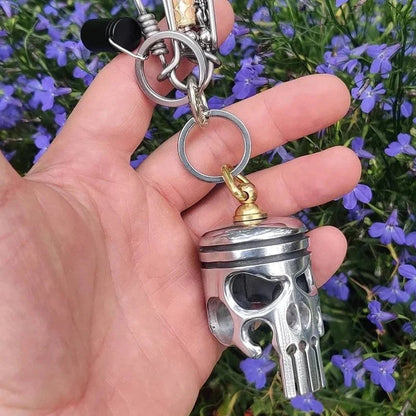 Tough Skull Pendant Keychain
