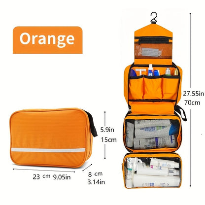 Portable Travel Toiletry Bag - Hanging Bathroom Storage