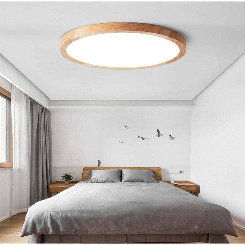 Simple Low Profile Ceiling Lamp Asian Style