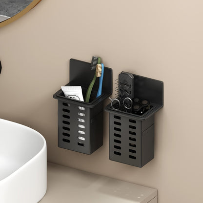 Sleek Wireless Cosmetic Wall Holder