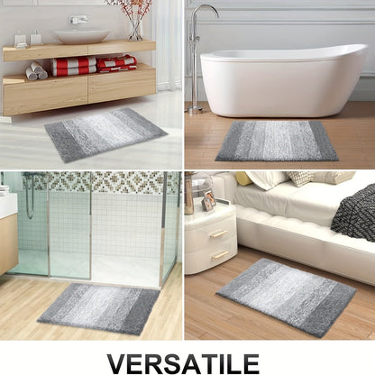 Plush Microfibre Bathroom Mat – Soft, Slip Resistant & Machine Washable