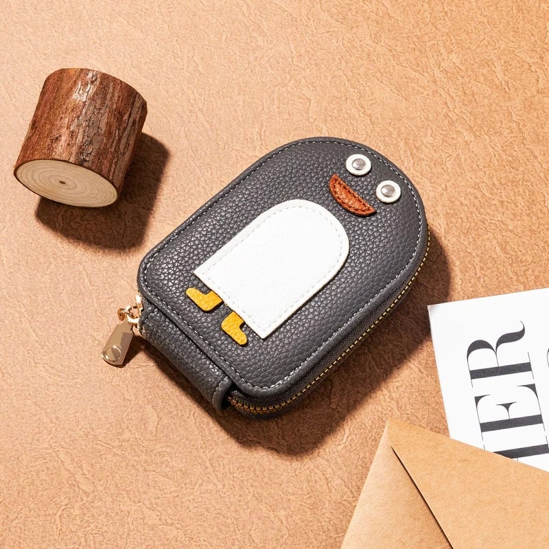 Adorable Penguin PU Card Holder Wallet