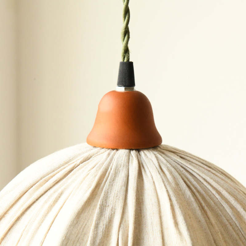 Chic Linen Hang Pendant Light