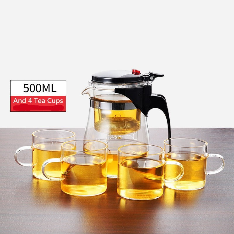 Heat Resistant Borosilicate Glass Teapot
