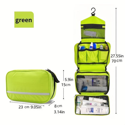 Portable Travel Toiletry Bag - Hanging Bathroom Storage