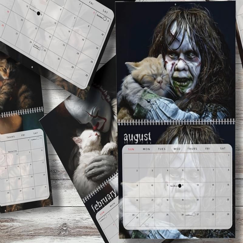 Spooky Kitty Monthly Wall Calendar