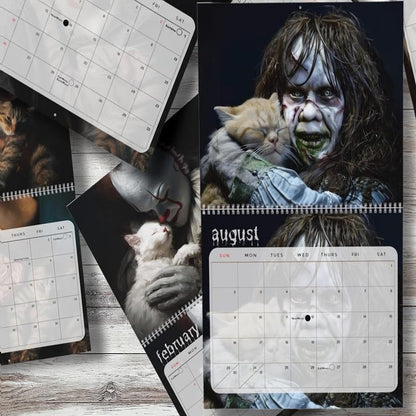 Spooky Kitty Monthly Wall Calendar