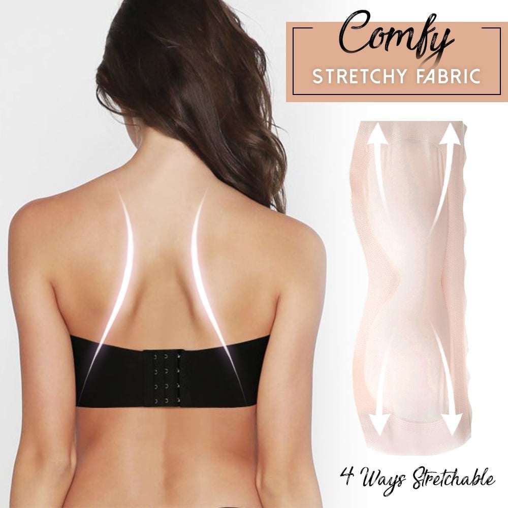 Plus Size Seamless Strapless Boost Bra