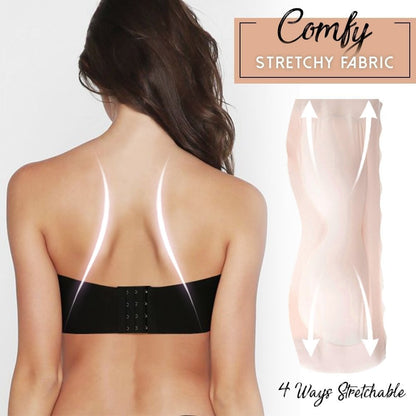 Plus Size Seamless Strapless Boost Bra