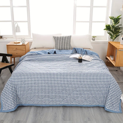 Fesara | Classic Lightweight Plaid Throw Blanket