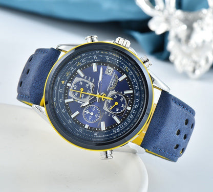 Precision Pilot Watch with Global Time and Radio Sync