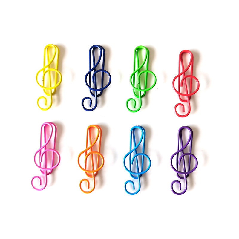 Colorful Metal Music Note Paper Clips