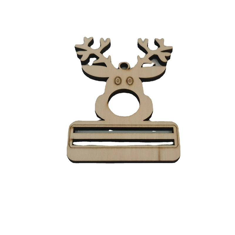 Wooden Holiday Money Clip Ornament