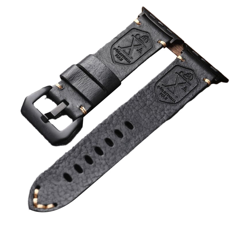 Genuine Brown Leather Apple Watch Strap