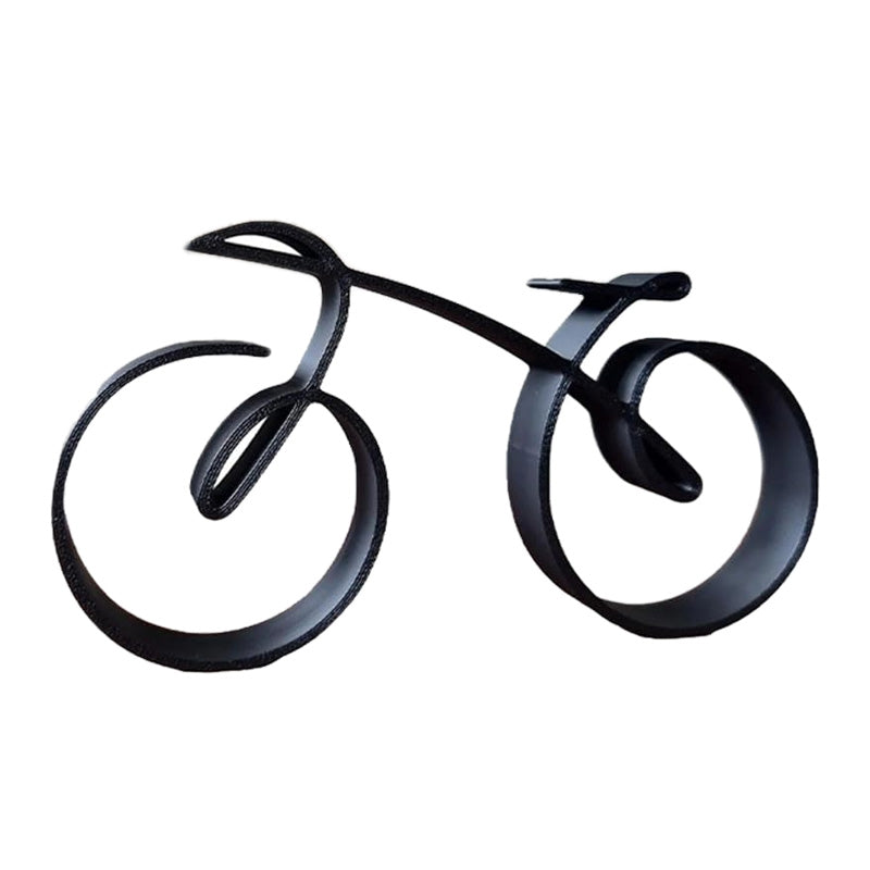 Metal Bike Pendant Necklace