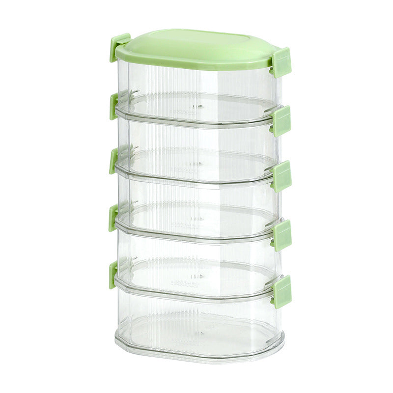 Spice Organizer Container with Stackable Layers