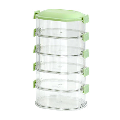 Spice Organizer Container with Stackable Layers