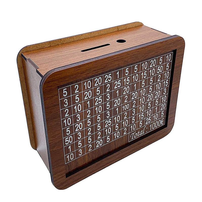 Classic Wooden Coin Bank Counter