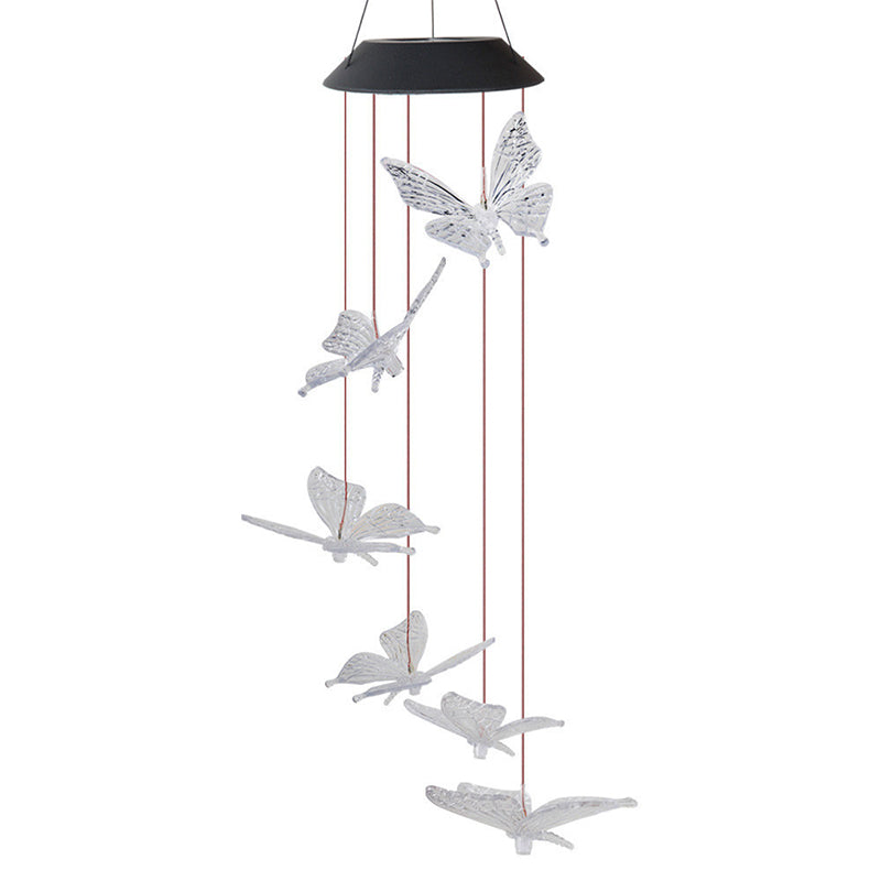 Solar Powered Glass Pendant Light - Fesara