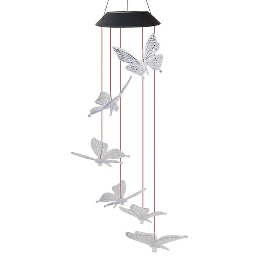 Solar Powered Glass Pendant Light - Fesara