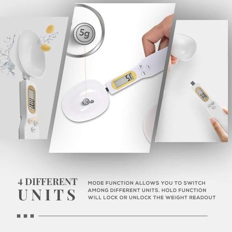 Digital Kitchen Spoon Scale for Easy Cooking Measurements