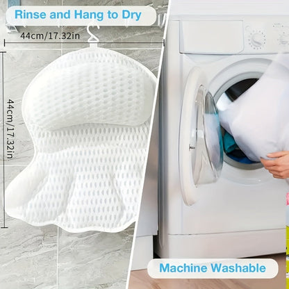 Soft Bath Pillow with Neck and Back Support