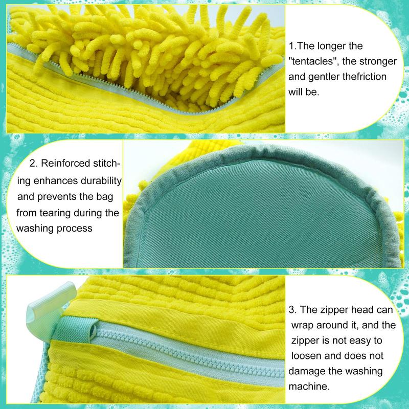 Soft Microfiber Shoe Laundry Bag - Gentle Machine Wash Protector