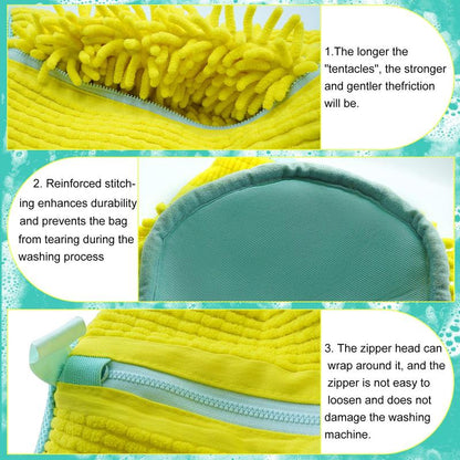 Soft Microfiber Shoe Laundry Bag - Gentle Machine Wash Protector