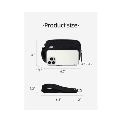 Fesara | Fashionable Nylon Wristlet Purse with Many Pockets