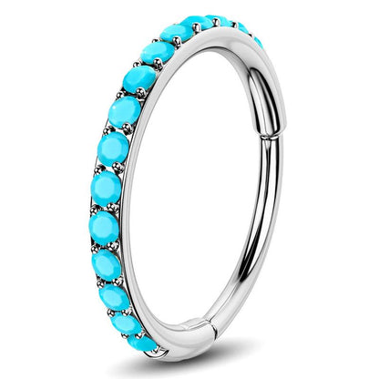 Turquoise Hinged Nose Ring Jewelry