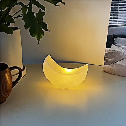 Round Moon Table Lamp in Vintage Design