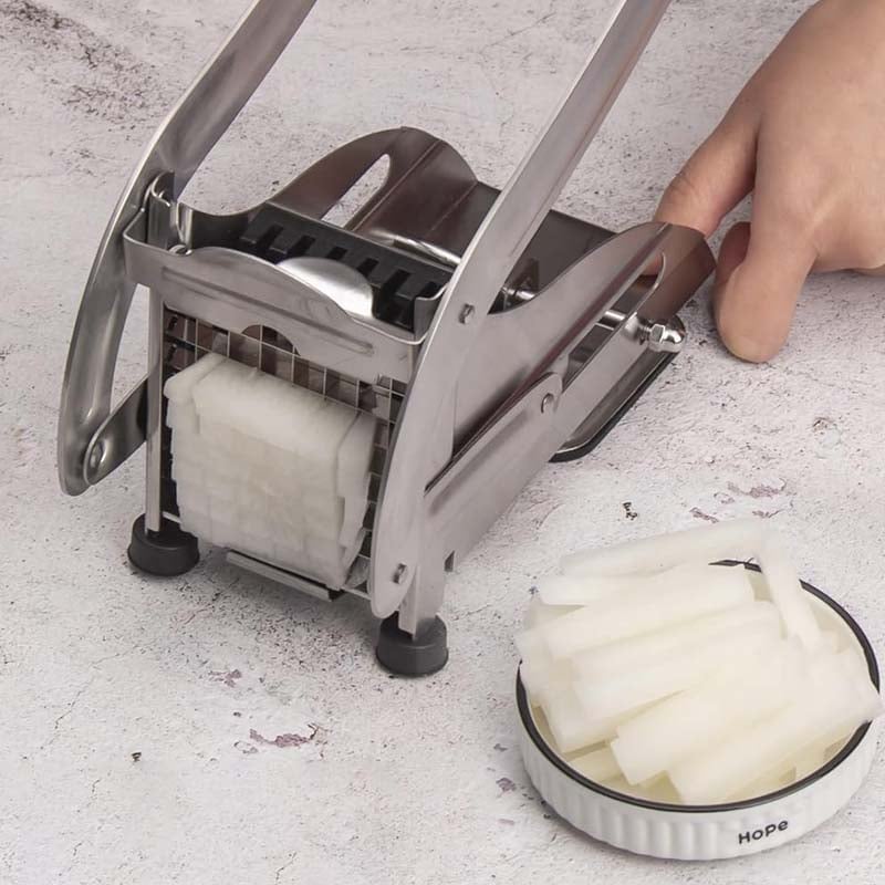 Easy Cut Stainless French Fry Slicer