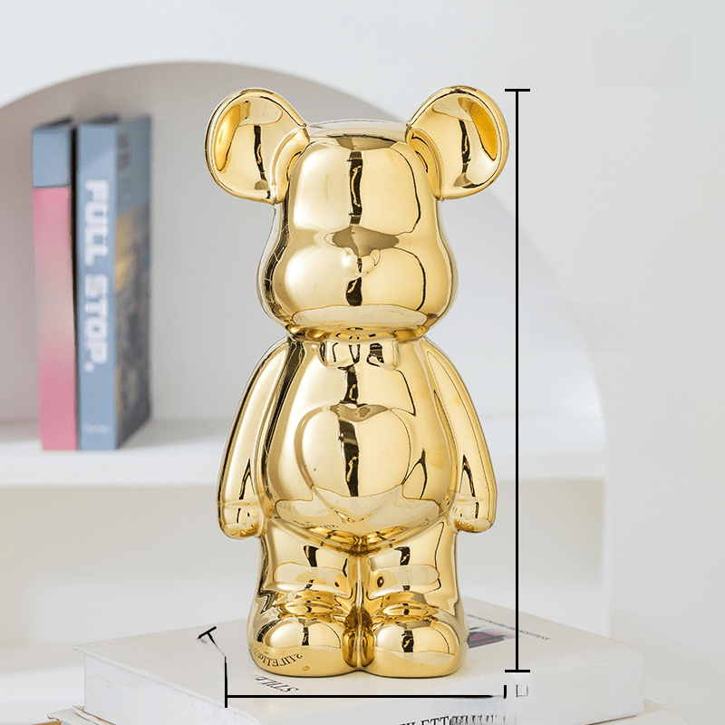 Cute Teddy Bear Figurine for Home Decor