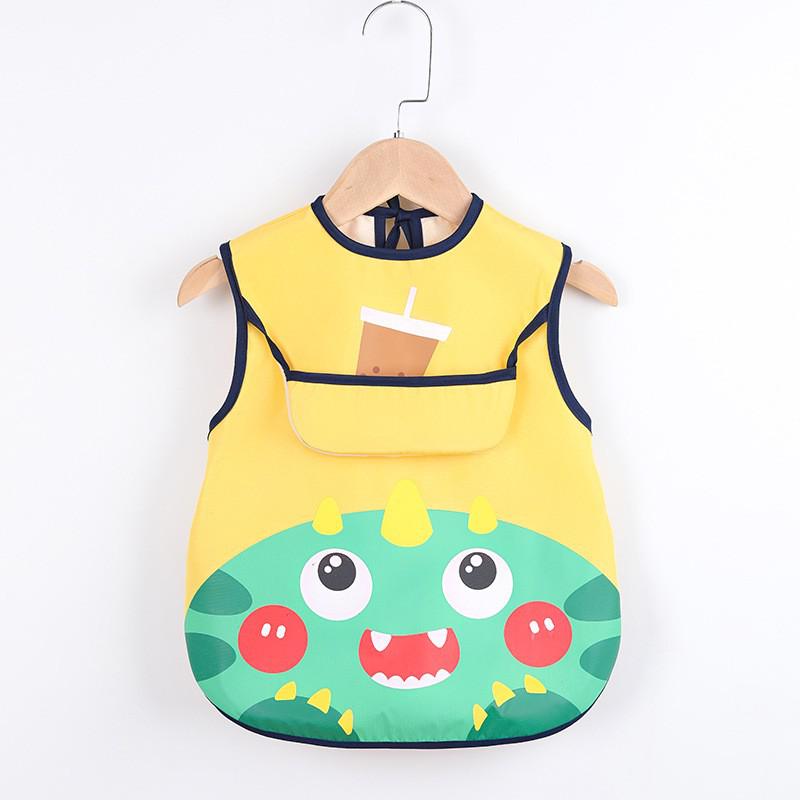 Cute Baby Bib Apron with Pockets