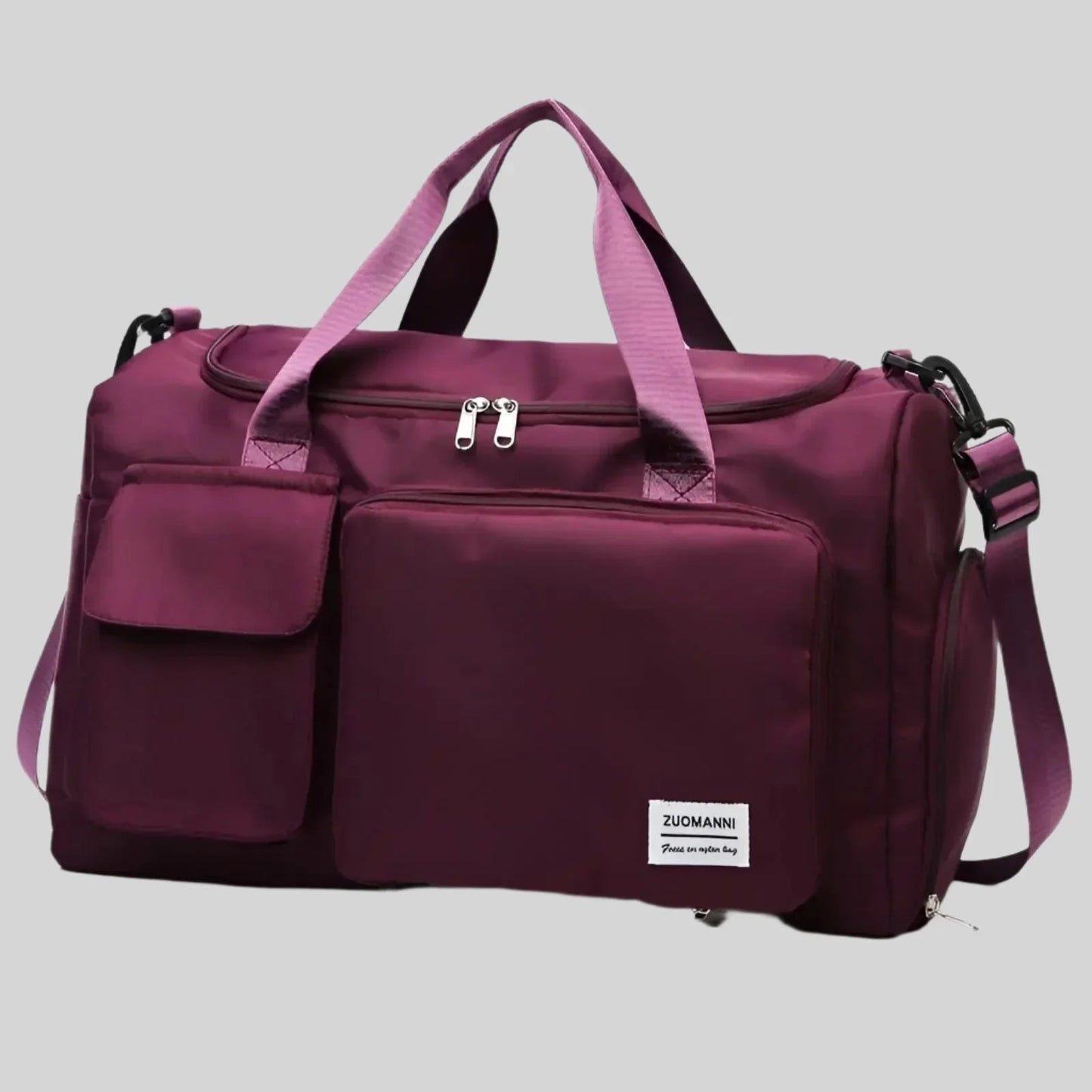 Large Waterproof Sports Duffel Bag with Shoe Pocket