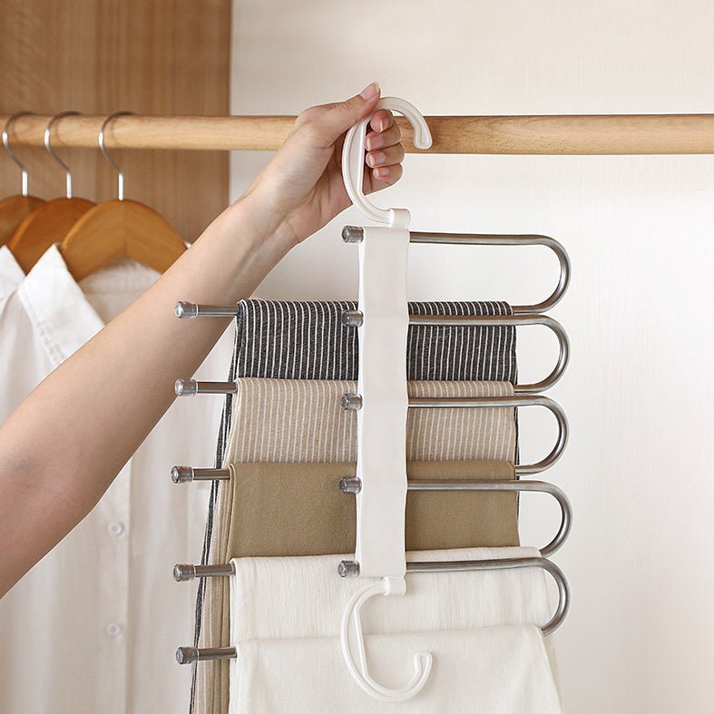 Compact 5-in-1 Multifunctional Storage Rack