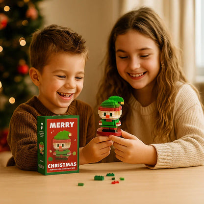 Colorful Christmas Figurine Building Blocks Set