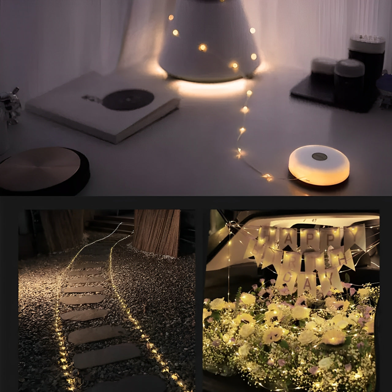 Waterproof Outdoor LED Fairy String Lights