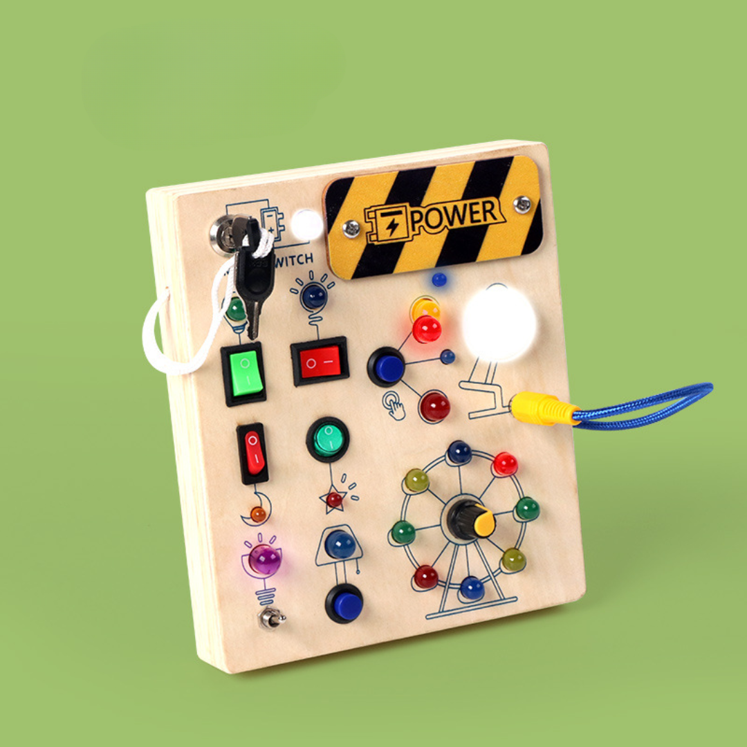 Interactive Wooden LED Sensory Toy for Toddlers