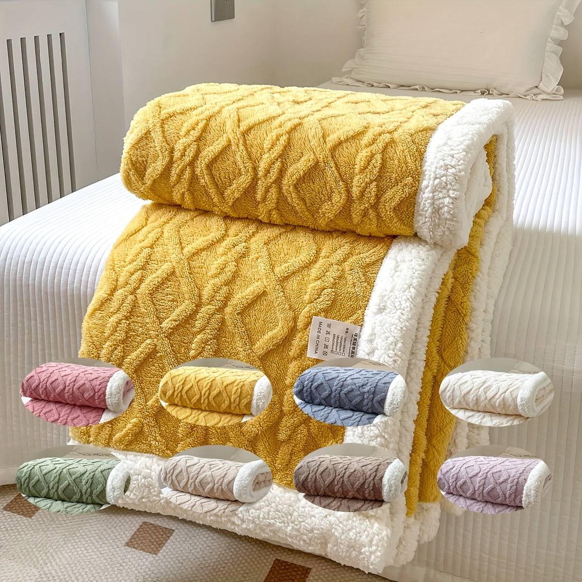 Cozy Soft Plush Throw Blanket for Home Decor