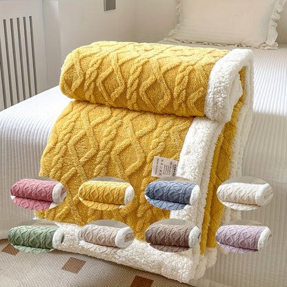 Cozy Soft Plush Throw Blanket for Home Decor
