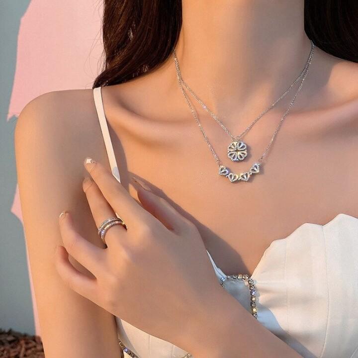 Lucky Clover Pendant Necklace for Ladies